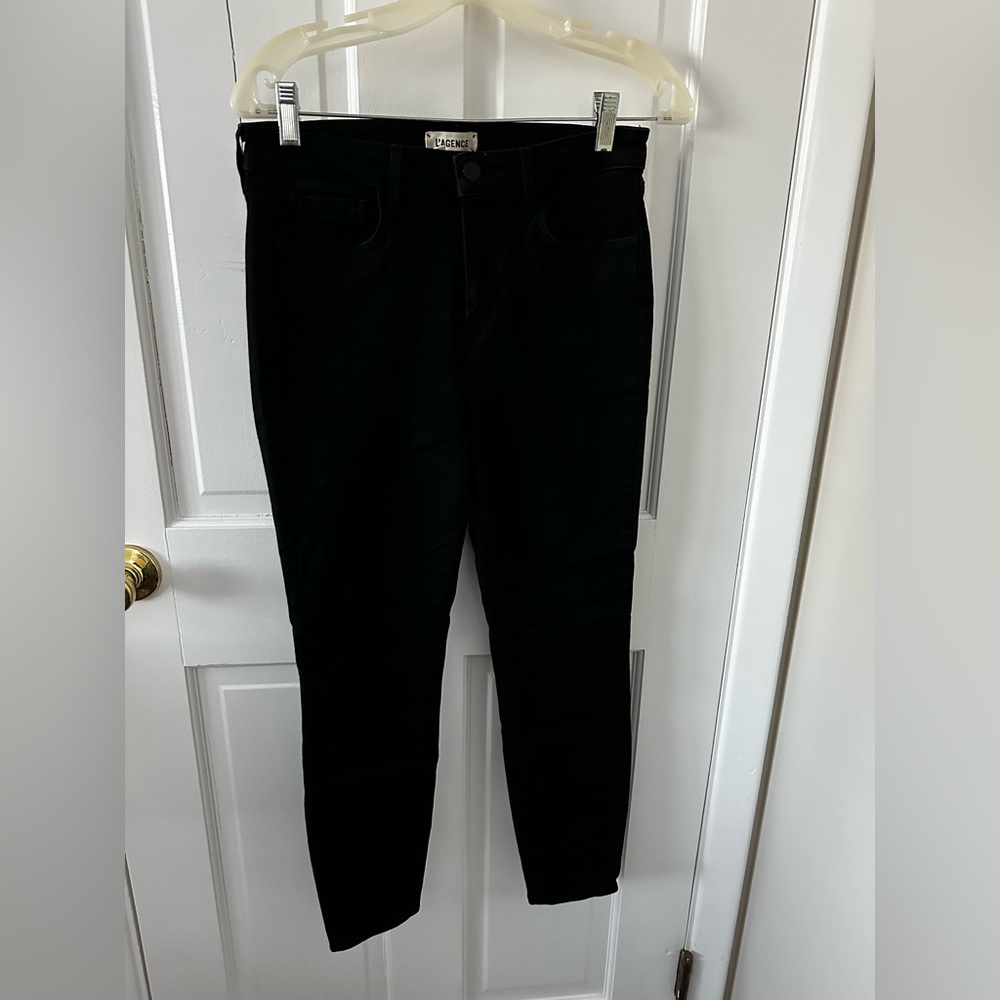 Women’s dark black jeans by L’Agence. Size 28.